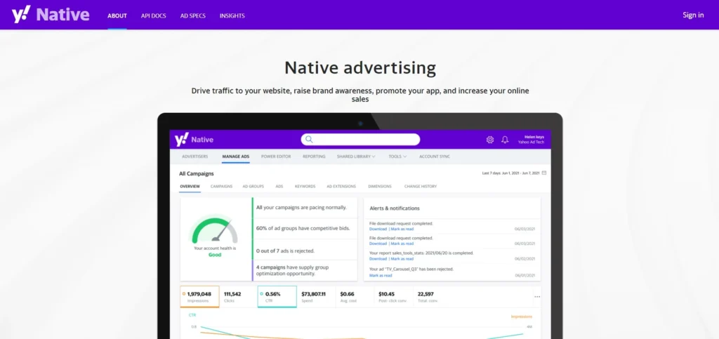 Buy Yahoo Native Ads Accounts